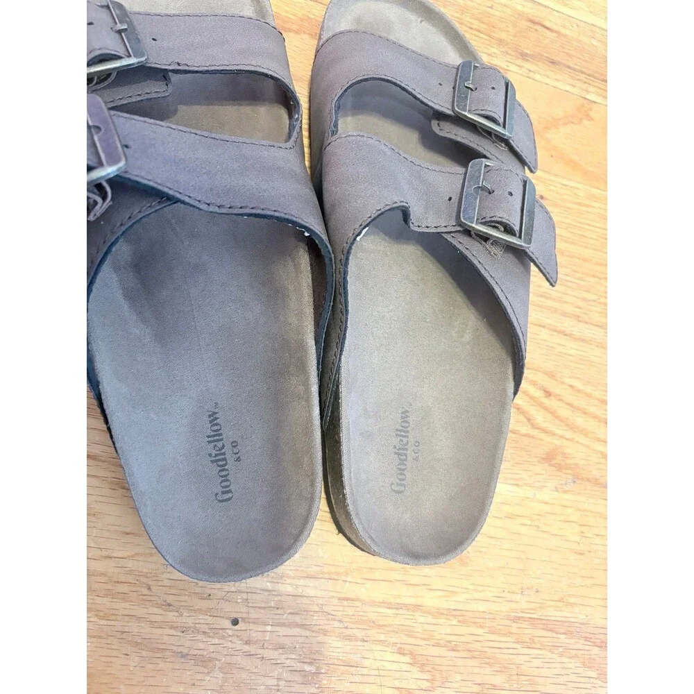 Goodfellow & Co Mens Ricky Slides In Brown Size 8